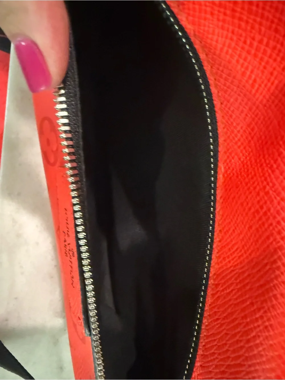 Louis Vuitton Red Leather Monogram Messenger Bag